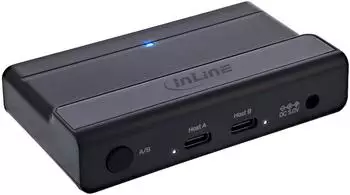 InLine USB-C Switch 4-Port USB 3.2 Hub, 5Gb/s, LED-Anzeige (60604I)