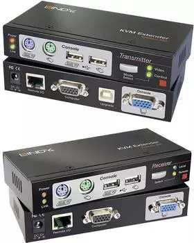 Lindy KVM Extender Combo Cat.5/6, VGA, USB & PS/2, 300m (39378)