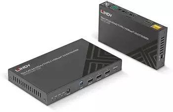 Lindy 70m Cat.6A USB-C & HDMI HDBaseT 3.0 KVM-Extender (38346)