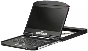 Aten CL3700NW Single Rail LCD-Konsole 18,5" kurze Tiefe USB HDMI ES-Layout (CL3700NW)