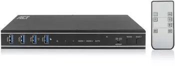 ACT KVM Switch 2 PC 2 Monitore, 4K@60Hz, 4-Port USB 3.0 (AC7914)