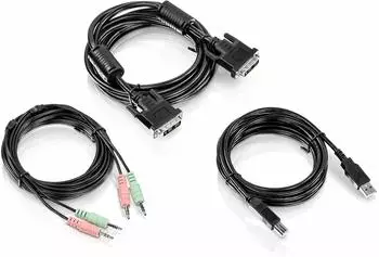 TRENDnet KVM Kabel-Set DVI-I, USB, Audio, 3m (TK-CD10)