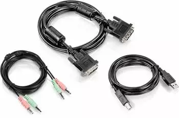 TRENDnet TK-CD06 KVM-Kabel DVI-I, USB, 3,5mm, 1,8m (TK-CD06)