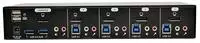 EATON TRIPPLITE 4-Port DisplayPort KVM Switch with Audio Cables and USB 3.0