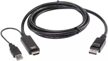 Aten HDMI auf DisplayPort Kabel True 4K 1,8m (2L-7D02HDP)