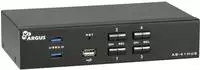 Inter-Tech AS-41HUS Tastatur/Video/Maus (KVM)-Switch Schwarz