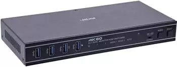 InLine KVM Switch 2 PCs, HDMI 2.0, 4K@60Hz, Dual Monitor, USB 3.2 (57885F)