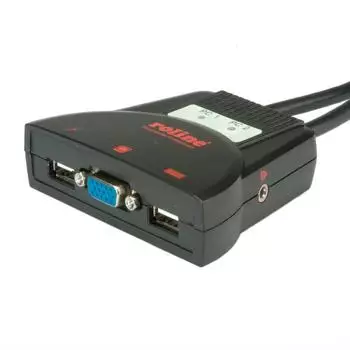 Roline KVM-Switch 'Star' 2 PCs, VGA, USB, Audio (14013234)