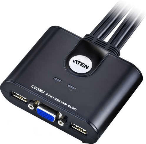 Aten 2-Port USB VGA Kabel KVM Switch (CS22U)
