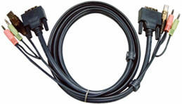 Aten USB DVI-D Single Link KVM Kabel, 1,8m (2L-7D02U)