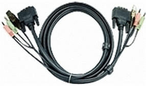 Aten USB DVI-D Single Link KVM Kabel, 5m (2L-7D05U)