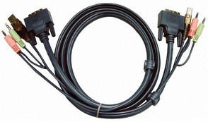 Aten USB DVI-D Dual Link KVM Kabel, 5m (2L-7D05UD)