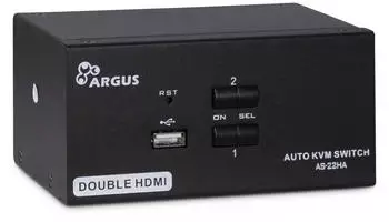 Inter-Tech KVM AS-22HA HDMI