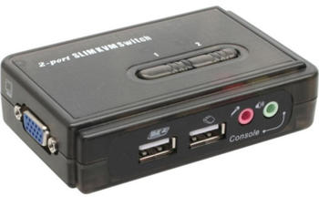 InLine 2Port USB KVM mit Audio (60612I)