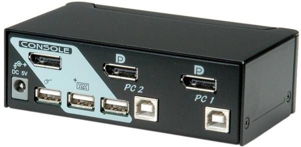 Roline DisplayPort USB 2.0 KVM Switch, 1 User - 2 PC (14.01.3327)