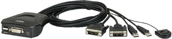 Aten 2-Port USB DVI-Kabel KVM Switch (CS22D)