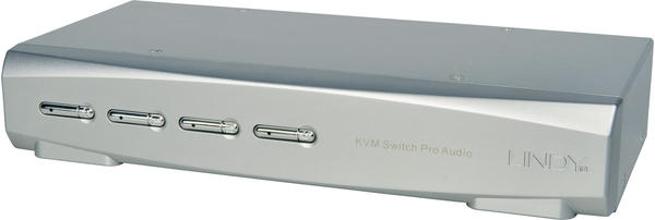 Lindy 4 Port HDMI KVM Switch Pro Audio USB 3.0