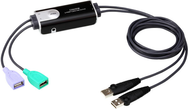 Aten 2-Port USB Boundless Kabel KM Switch (CS62KM)