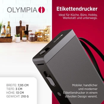 Olympia P22 Black – Olympia P22 Black vereint Druckqualität mit flexiblen Anschlussmöglichkeiten