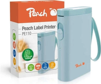 Peach Etikettendrucker PE110 blau Thermodirektdruck (PE110-bl)