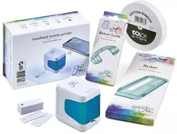 Colop e-Mark go Set mobiler Drucker / Elektrostempel weiß (165443)