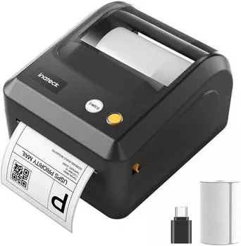 Inateck PR50 Etikettendrucker, Bluetooth, Thermodruck, 4x6, schwarz (PR50_BLACK)