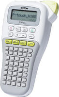 Brother PT-H108G, ABC, TZe, W&auml;rme&uuml;bertragung, AAA, Grau, Wei&szlig;