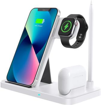Lechly 4in1 Wireless Charger Station 18W Weiß