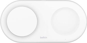 Belkin BoostCharge Pro Kabellose magnetische 2-in-1-Ladestation mit Qi2 (15W) Weiß