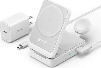 MagGo faltbare 3in1 Kabellose Ladestation Weiß