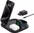 Belkin Magnetische einklappbare kabellose 3-in-1-Ladestation mit Qi2 (15 W) Schwarz