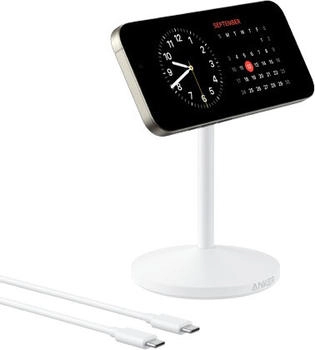 Anker MagGo Kabelloses Ladeger&auml;t (St&auml;nder) Wei&szlig;