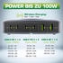 InLine Qi Powerstation 6-Port, Wireless Charger, 4x USB-C, 2x USB-A, GaN, 100W, schwarz (31517K)