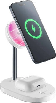 Cellular Line Dual Wireless Charger Mag Duo 15W White