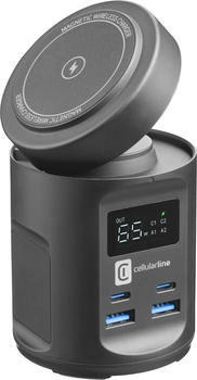 Cellular Line MAG HUB Charging Station with MagSafe Wireless Pad