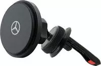 Mercedes Silver Stars MagSafe Magnetic Holder for Ventilation Grille - Black