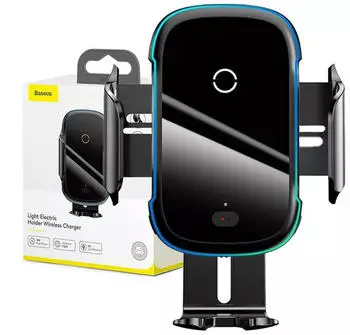Baseus Car mount with wireless charging 15W Black