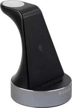 Verbatim WCS-01 Qi MFi 2-in-1 Charging Station