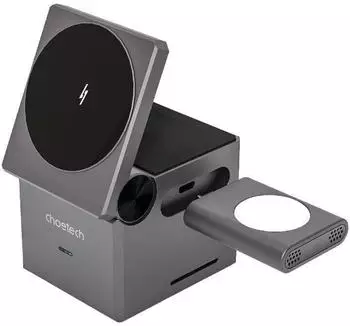 Choetech T632-F 3-in-1 Inductive Charger 15W Black