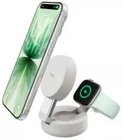 UltraCharge 25w Qi2 Compact 2in1 for phone and watch Sand