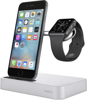 Belkin Ladestation Valet (Apple Watch & iPhone) silber