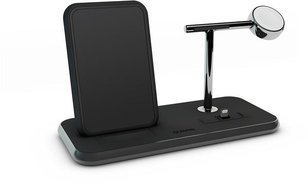 Zens Stand + Dock + Watch Aluminium QI Ladegerät schwarz
