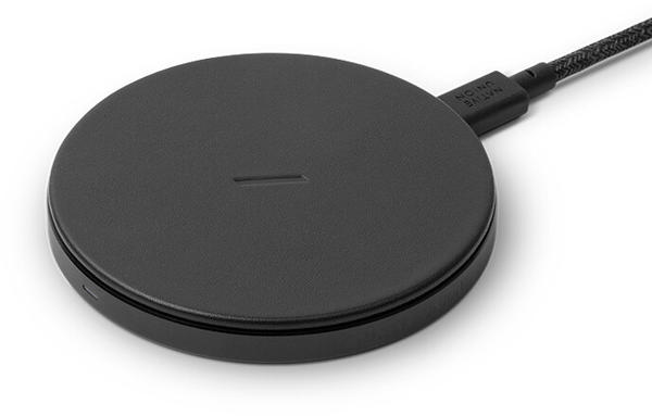 Native Union Drop Wireless Charging Pad Leather Black