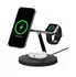 Belkin BOOST CHARGE PRO Drahtloses 3-in-1-Ladegerät mit MagSafe Schwarz