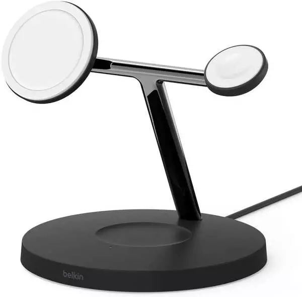 Belkin BOOST CHARGE PRO Drahtloses 3-in-1-Ladegerät mit MagSafe Schwarz