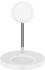 Belkin BOOST CHARGEPRO Drahtloser 2-in-1-Ladeständer mit MagSafe Weiß