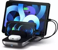 Satechi ST-WCS5PM-EU, Satechi Dock5 Multi-Device Charging Station with Wireless