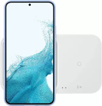mit Ladegerät Weiß: Samsung Duo Wireless Charger 15W EP-P5400