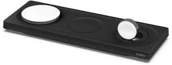 Belkin Drahtloses 3-in-1-Ladepad mit MagSafe Schwarz