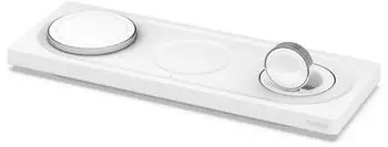 Belkin Drahtloses 3-in-1-Ladepad mit MagSafe Weiß